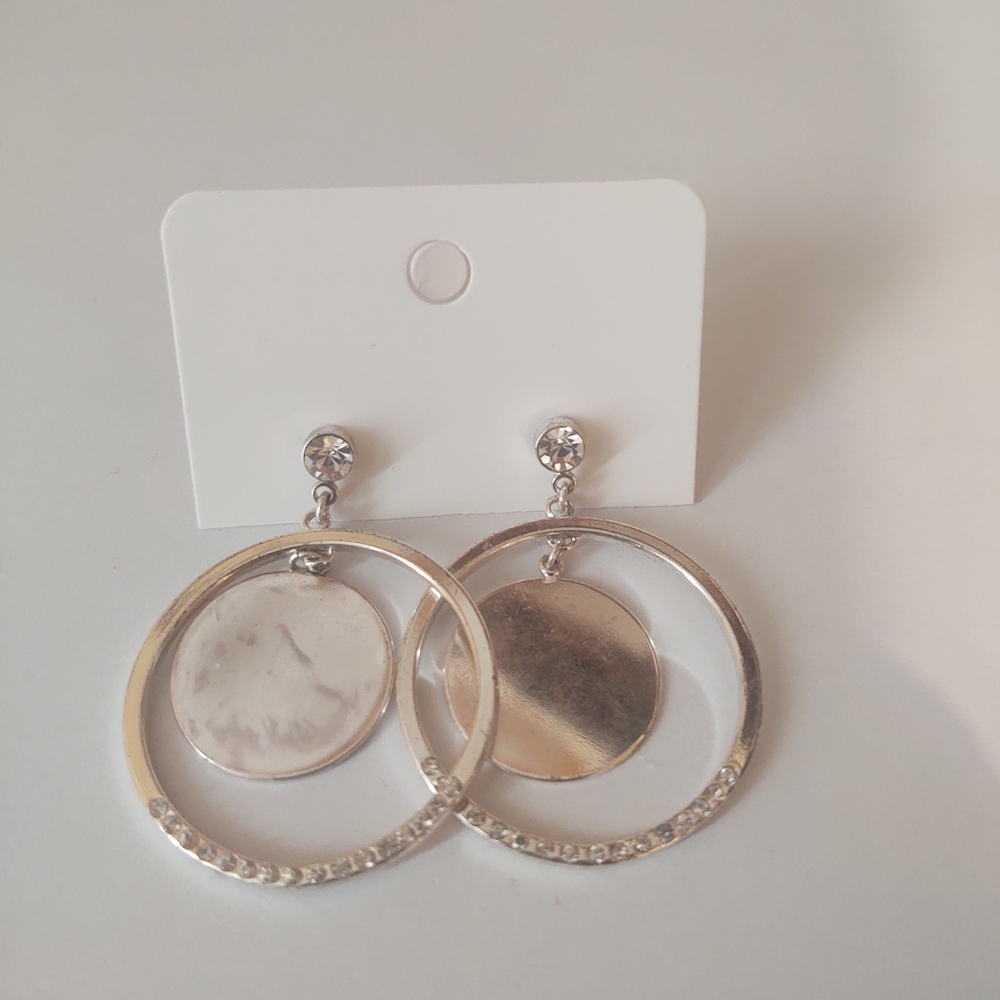 Silver earrings
